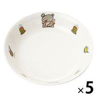 こぐまちゃん 14cm丸深皿 142×33mm D52KO 1セット（1枚×5）メラミン食器 食洗機可 日本製 子ども用 国際化工
