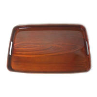 橋本達之助工芸 長手盆 杢目 48cm 116174 1個（直送品）