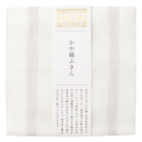 中川政七商店 かや織ふきん よろけ縞 薄墨