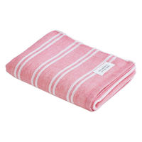 MARUSHIN by SHINTO TOWEL シマ 色地・レッド フェイス/箱 フェイスタオル