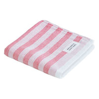 MARUSHIN by SHINTO TOWEL シマ シングル・レッド ハンドタオル