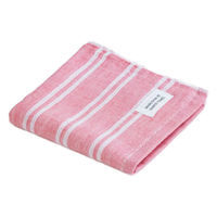 MARUSHIN by SHINTO TOWEL シマ 色地・レッド ハンドタオル