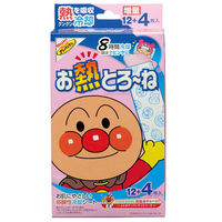 アンパンマン　お熱とろーね 1箱(12+4枚入)　冷却シート　キャラクター　弱酸性　子供用　池田模範堂