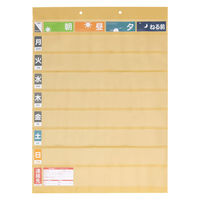 リヒトラブ おくすりポケット1週間ワイドタイプ<名刺ポケット付き> ベージュ OF5-16 1組(20枚)