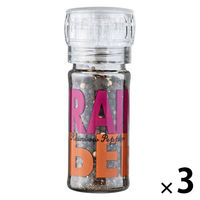 カルディコーヒーファーム スパイスアップ レインボーペッパー 48g(ミル付き) 1セット（1個×3） プラ容器 胡椒 コショウ