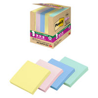 スリーエム（3M） ポストイット ポップアップふせん 付箋 強粘着・再生紙 詰替用 75×75mm パステル4色 1箱（5冊）