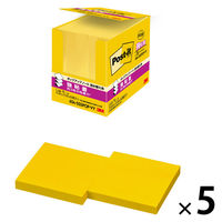 スリーエム（3M） ポストイット ポップアップふせん 付箋 強粘着 詰替用 75×75mm ビビットイエロー 1箱（5冊）×5