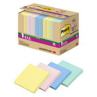 スリーエム（3M） ポストイット ポップアップふせん 付箋 強粘着・再生紙 詰替用 75×75mm パステルカラー4色 1箱（10冊）×3