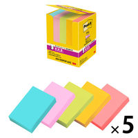 スリーエム（3M） ポストイット ポップアップふせん 付箋 強粘着 詰替用 75×50mm マルチカラー5色 1箱（5冊）×5