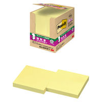 スリーエム（3M） ポストイット ポップアップふせん 付箋 強粘着・再生紙 詰替用 75×75mm イエロー 1箱（5冊）×10