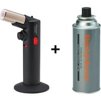 新富士バーナー 新富士 ガス充てん式パワートーチ+パワーガスCBセット RZ-512CR-SET 1セット 157-9041（直送品）