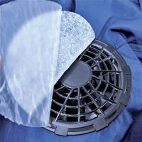 橋本クロス 橋本 小型ファン用フィルター 粘着タイプ 100φMM 厚さ2mm 100枚入 ACF100 1箱(100枚) 414-6110（直送品）