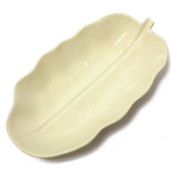 トモ・コーポレーション トレー 36cm バナナリーフ ストーンウェア