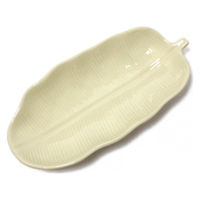 トモ・コーポレーション トレー 22cm バナナリーフ ストーンウェア