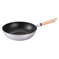 北陸アルミニウム いため鍋 30cm ガス火専用 深型フライパン 新マイスタープレミアム 日本製 425449 1個（直送品）