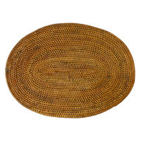 トモ・コーポレーション ランチョンマット 30×21cm 丸 編み ケタ 407102 1個（直送品）