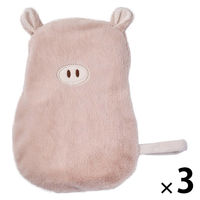 繰り返し使えるジェル湯たんぽ ぶた 1セット（1個×3） ライフオンプロダクツ