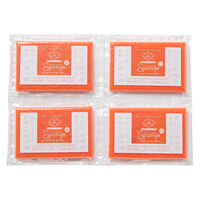 サンサンスポンジ 圧縮 ソフトタイプ 4個セット オレンジレッド 1パック ダイニチ・コーポレーション