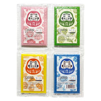 （限定）サンサンスポンジ 圧縮 4個セット だるま ピンク・グリーン・レモンイエロー・ブルー 1パック ダイニチ・コーポレーション