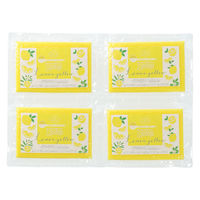 サンサンスポンジ 圧縮 ソフトタイプ 4個セット レモンイエロー 1パック ダイニチ・コーポレーション