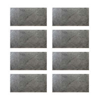 Z܂X^C DIY Stone VR΃^C 1220×610mm Vo[O[ STN0612-8P-SLV 1Zbg(8)iij
