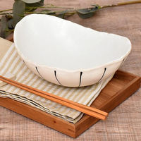 金正陶器 白黒十草変型鉢 g-2336-10 1セット(3個)（直送品）