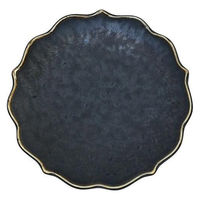 金正陶器 孔雀桔梗プレートS g-2340-01 1セット(10個)（直送品）