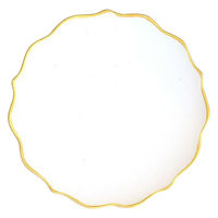 金正陶器 渕金白桔梗プレートS g-2340-08 1セット(10個)（直送品）