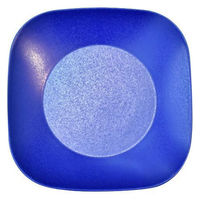 金正陶器 momentプレート ブルー g-2343-12 1セット(3個)（直送品）