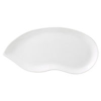 金正陶器 白磁そら豆トレー(中) g-2344-16 1セット(3個)（直送品）