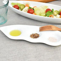 金正陶器 白磁そら豆スパイストレー g-2344-19 1セット(6個)（直送品）