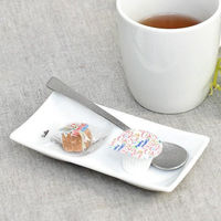 金正陶器 白磁コワケミニ二ツ切皿 g-2344-22 1セット(10個)（直送品）