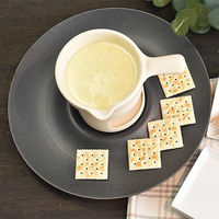 金正陶器 黒マットクレートプレートL g-2345-02 1個（直送品）