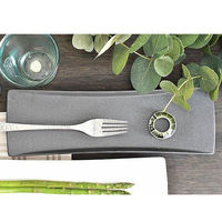 金正陶器 黒マット31cm長角プレート g-2345-16 1セット(3個)（直送品）