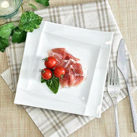 金正陶器 イゾラ 18スクエアプレート g-2346-03 1セット(3個)（直送品）