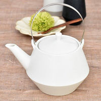 金正陶器 フラスタム土瓶(白) g-2349-02 1個（直送品）