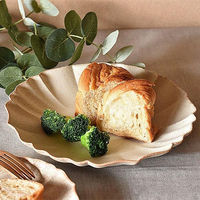 金正陶器 ロータス23cmラウンドプレート ホワイト ichi-0007 1セット(3個)（直送品）