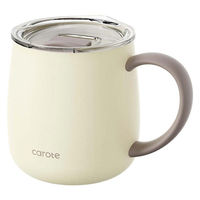 CAROTE（カローテ） マグカップ 蓋付 保冷保温 400mL アイボリー NM-5161 1個 LIV PLUS