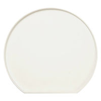 半月盆 クラシック ホワイト R0588-A 1枚 滑り止め付 お盆 ノンスリップトレー 食洗機対応 ライズクリエイション