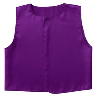 アーテック ソフトサテン ベスト 紫 J 19080 1セット(1枚×3)（直送品）