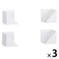 ラップホルダー ティッシュホルダー マグネット ホワイト FK-WTNW 1セット（1個×3） 壁面収納 伸晃