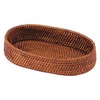 ちどり産業 バスケット 収納 コウ 丸型 約幅24×奥行15×高さ5cm 276756 1個（直送品）