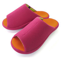 オクムラ スリッパ 3Dコンフォート メッシュ Mサイズ レッド 283992 1個（直送品）