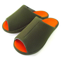 オクムラ スリッパ 3Dコンフォート メッシュ Mサイズ レッド カーキ 283994 1個（直送品）