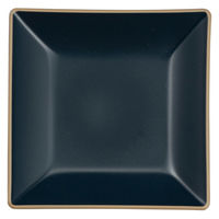 宮本産業 プレート 10cm エッジライン 角皿 ネイビー 341680 1個（直送品）