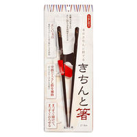 イシダ トレーニング箸 ちゃんと箸 きちんと箸 左利き用 右利き用 木製 大人用×21cm×左利き用 359400 1個（直送品）