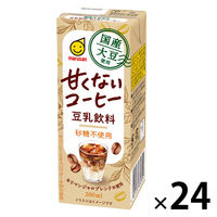 マルサンアイ 国産大豆使用 豆乳飲料 甘くないコーヒー 200ml 1箱（24本入）