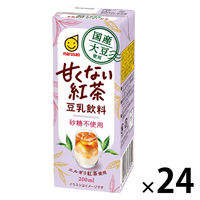 マルサンアイ 国産大豆使用 豆乳飲料 甘くない紅茶 200ml 1箱（24本入）