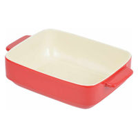 パール金属 グラタン皿 24cm 長方形 深型 陶磁器 384901 1個（直送品）