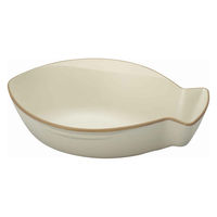 宮本産業 ボウル 16.5cm エッジライン サカナボウル ホワイト 394623 1個（直送品）